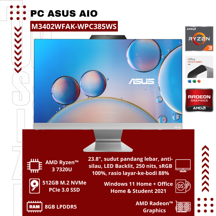 PC Asus AIO M3402WFAK-WPC385WS