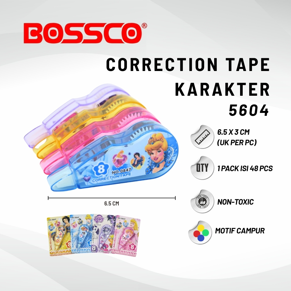 

Grosir!!! (1 Box isi 48 Pcs) Correction Tape Students Stationary School Supplies 12M Multiple Color Tipe-x Karakter Lucu Penghapus PenaTip-ex Kertas Mini
