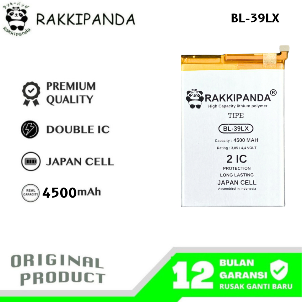 Lestari Storeee - RakkiPanda - BL-39LX Infinix S5 X652 / S5 Lite X652B / Smart 4 X653 Batre Batrai