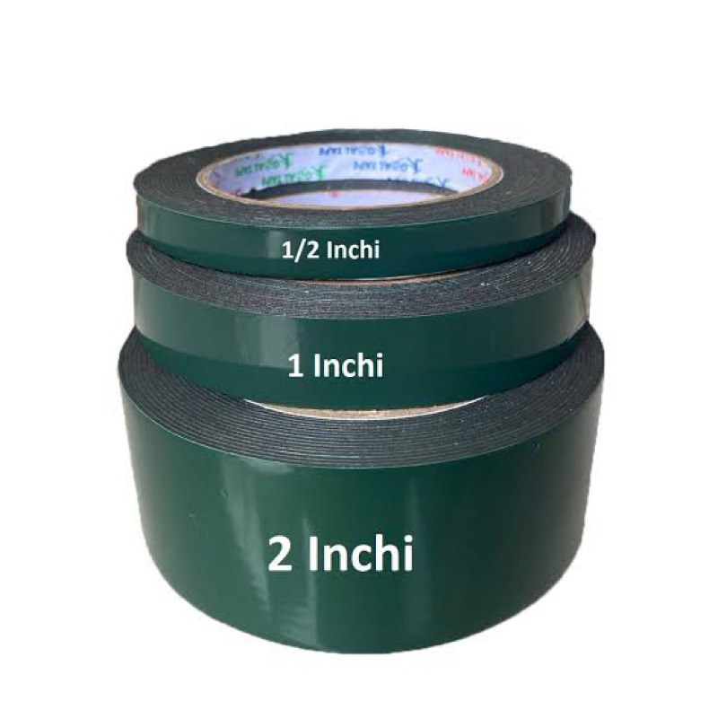 

DOUBLE TAPE FOAM HJ SIZE 1/2”,,1”,,2” MERK KENKO/LASTING