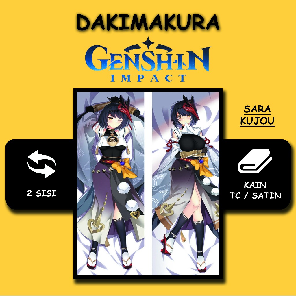 SARUNG BANTAL DAKIMAKURA GENSHIN IMPACT Sara Kujou
