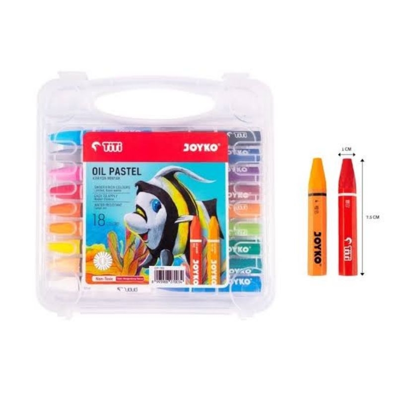 

Crayon 18 Warna Joyko / Oil Pastel Krayon