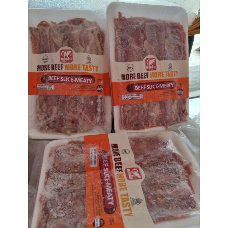 

beef slice meaty 250 gram