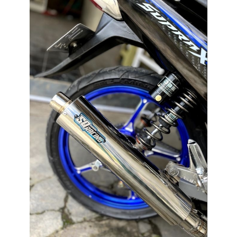 Knalpot Silencer Standar Racing SQ Supra X125 Knalpot ckd Supra X125