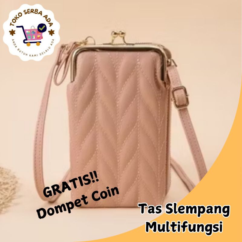 Tas Slempang Kulit Multifungsi - Tas Dompet Hp Slempang Murah