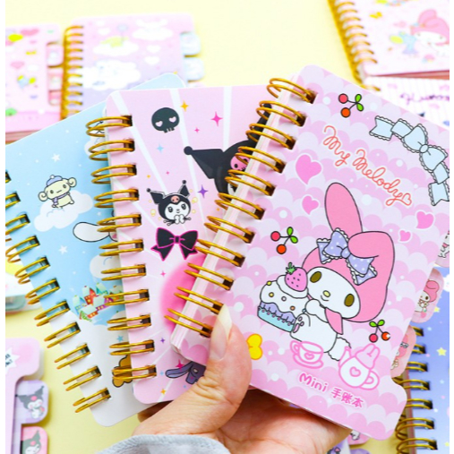 

Notebook Memo Mini Ring A7 Motif Kuromi - Buku Catatan Lucu Kecil - HS-1908