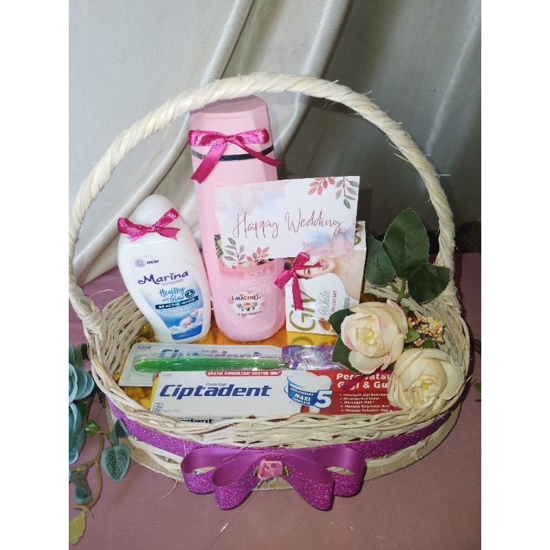 Hantaran pernikahan alat mandi Mahar seserahan paket lengkap sabun alat mandi satu set hadiah kado h