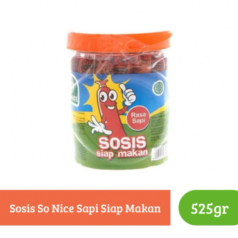 

Sosis So Nice Sapi Siap Makan 525gr