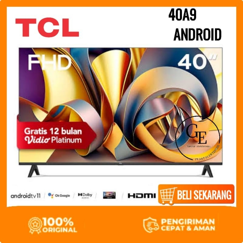 LED TV TCL 40 inch 40A9 SMART ANDROID DIGITAL TV Full HD