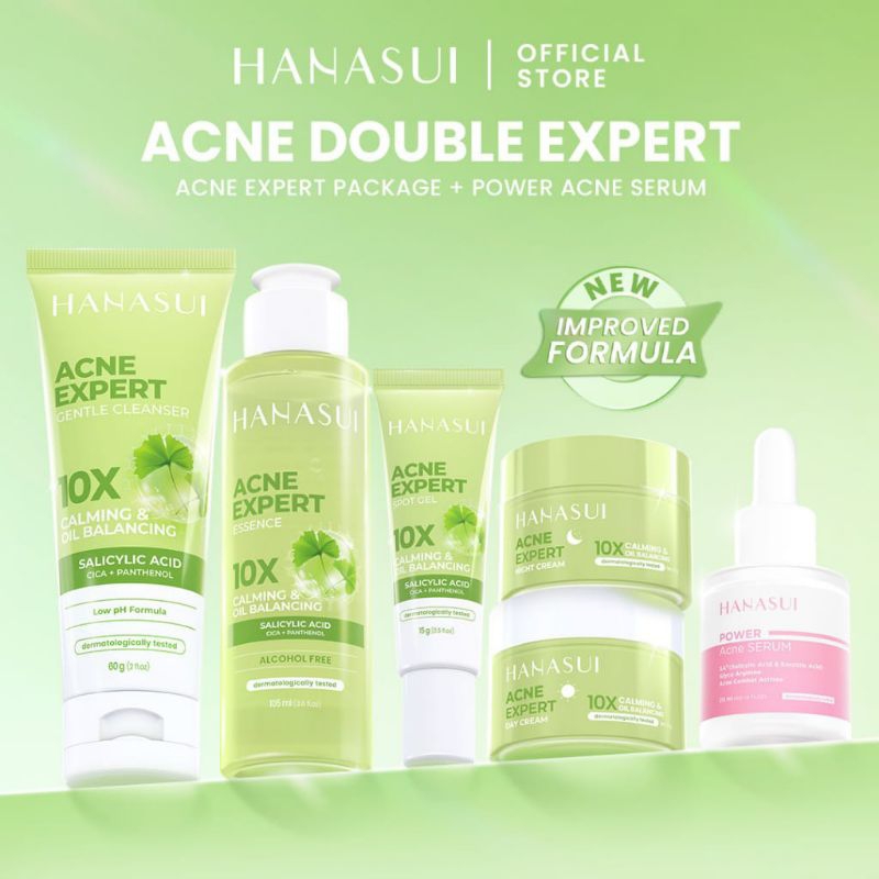 Hanasui Acne expert series terbaru /Hanasui skincare Acne+Serum