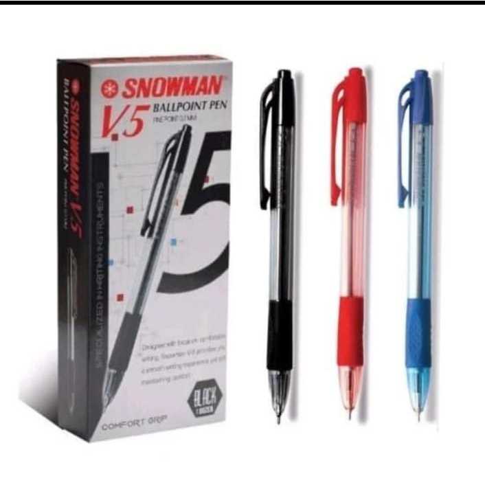 

(1 Pcs) Pulpen Cetek Snowman V5 / Ball Pen / Pena Cetek 0.7mm Snowman V5