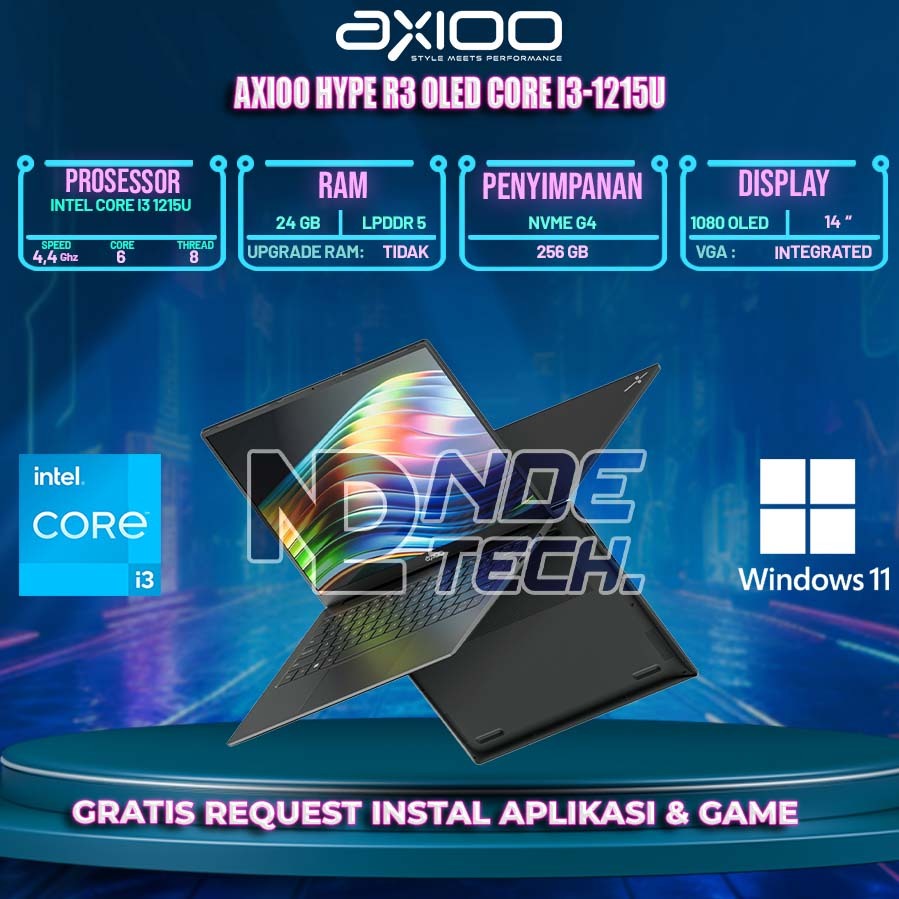 AXIOO Hype R3 OLED Core i3-1215U