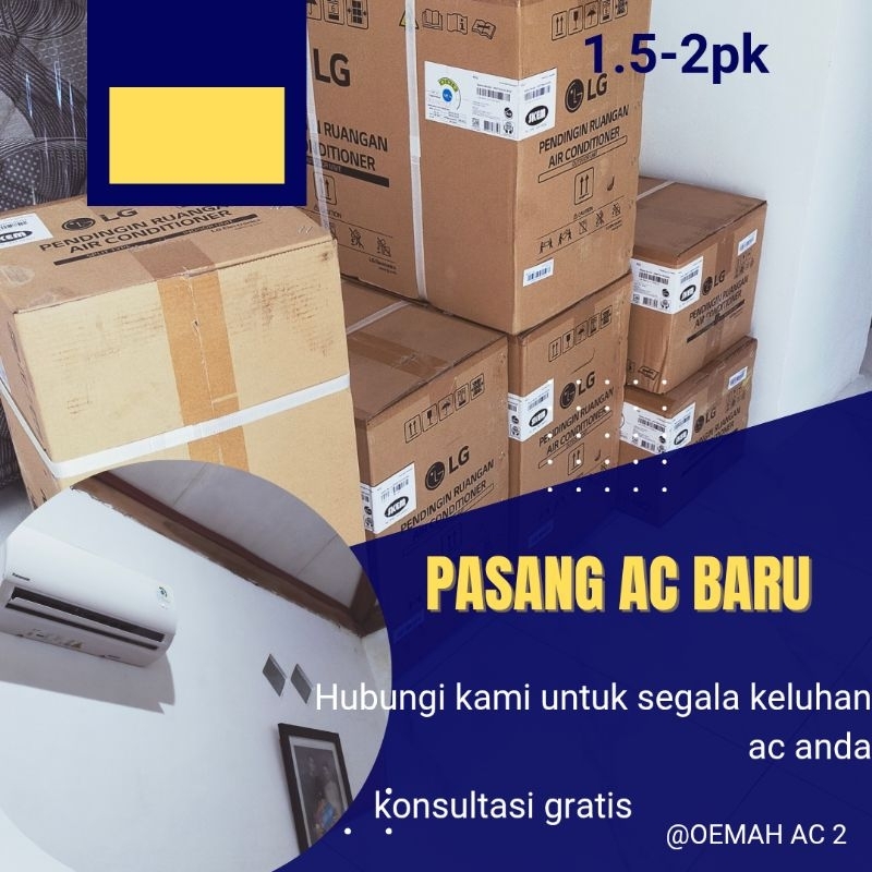 INSTALASI AC UNIT BARU/SEKOND 1,5-2 PK +FREE VACUM SYTEM NGAWI MAGETA  MADIUN