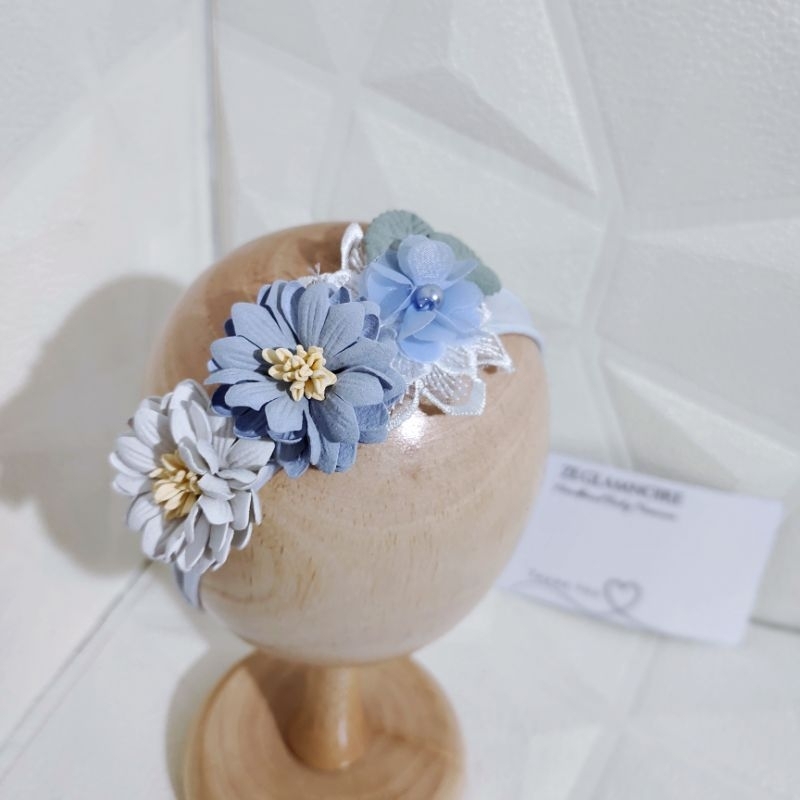 BANDANA BAYI PEREMPUAN / BANDO ANAK / HEADBAND BABY NEWBORN BORN / BANDANA BABY BUNGA HANDMADE