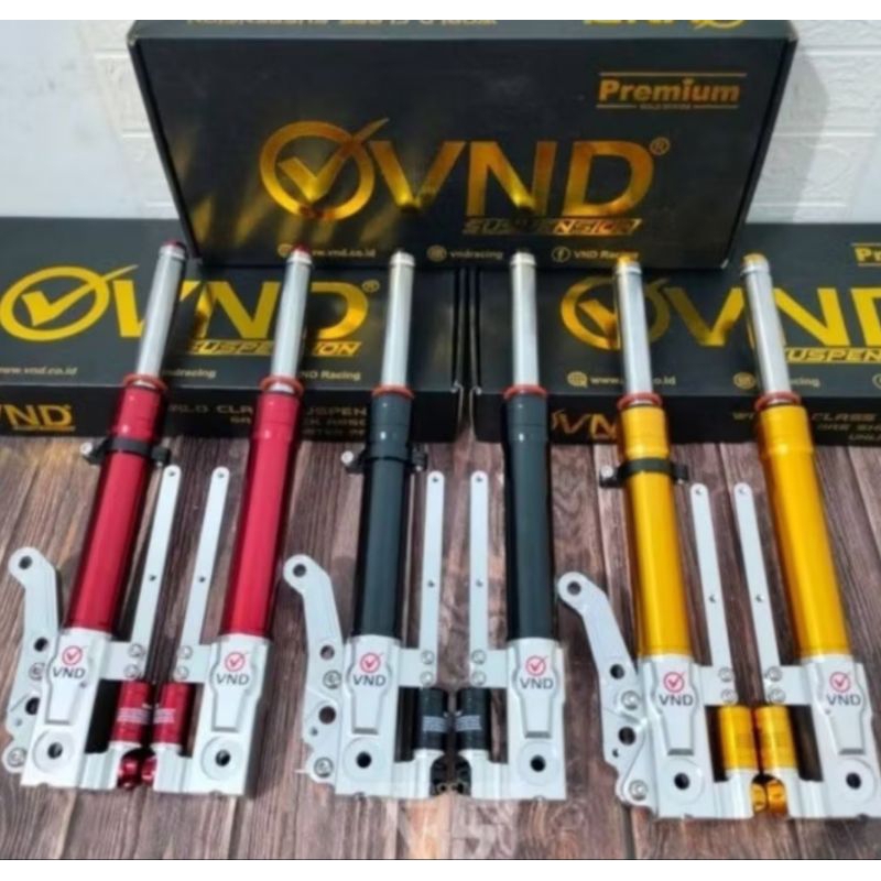 Suspensi shock depan aerox vnd aerox old/aerox new original vnd