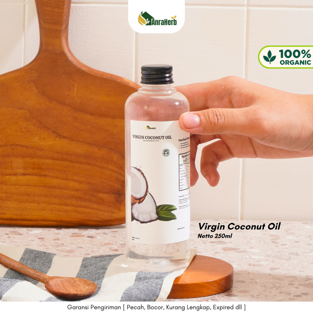 

Extra Virgin Coconut Oil 250ml Murni By AnraHerb