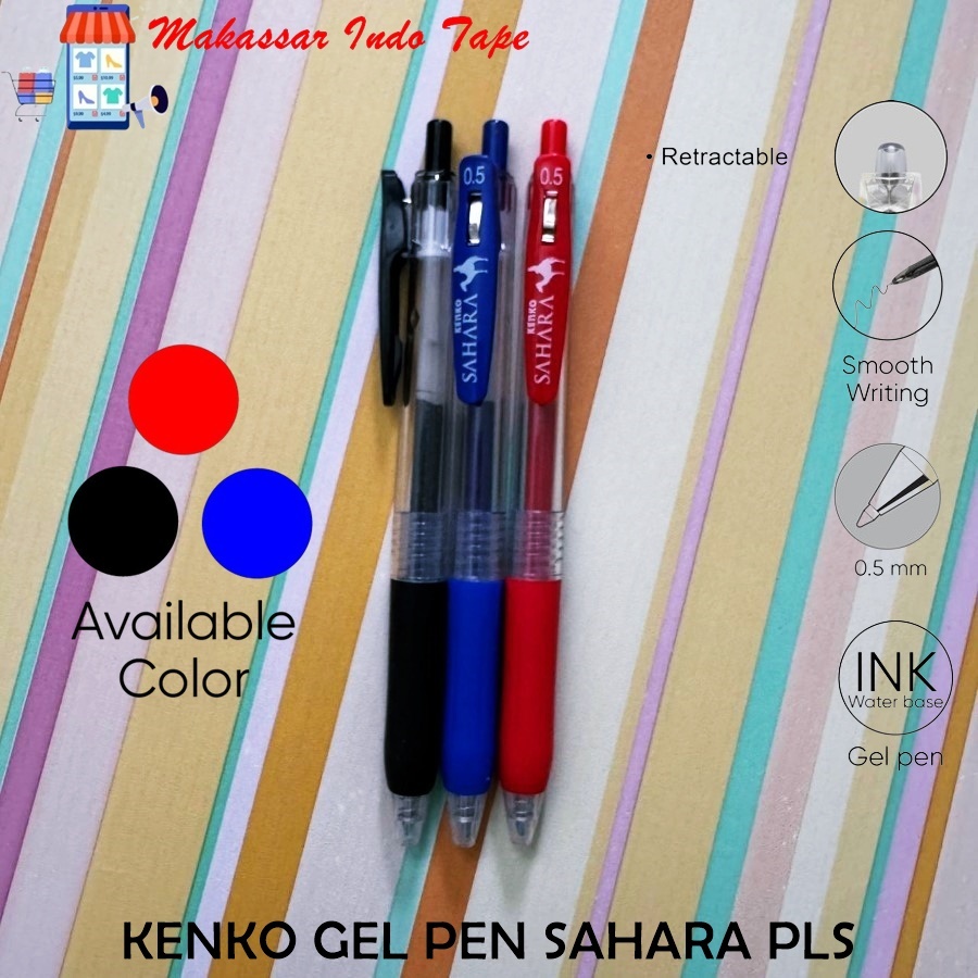 

[PCS] KENKO GEL PEN SAHARA 0.5MM PULPEN CETEK