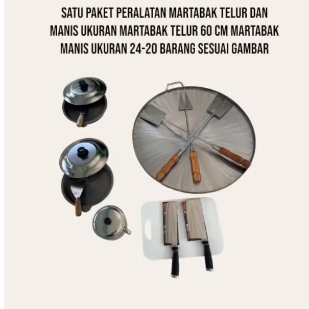 wajan martabak telur+loyang manis