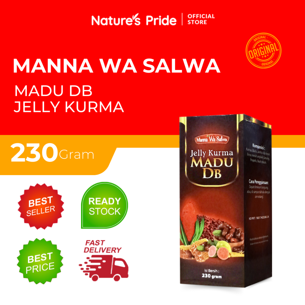 

MANNA WA SALWA - JELLY KURMA MADU DB - ISI 230GR
