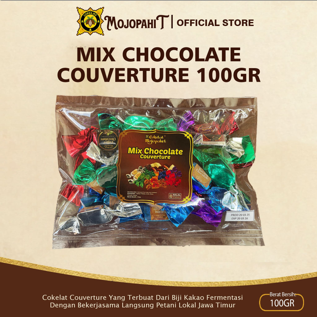 

Cokelat Mojopahit | Mix Chocolate Couverture 100gr