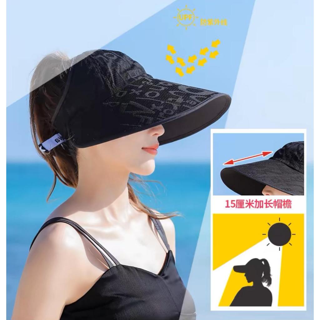 Topi Anti UV Cewek / Topi Pelindung UV / topi uv / topi anti panas/ topi olahraga wanita / topi anti