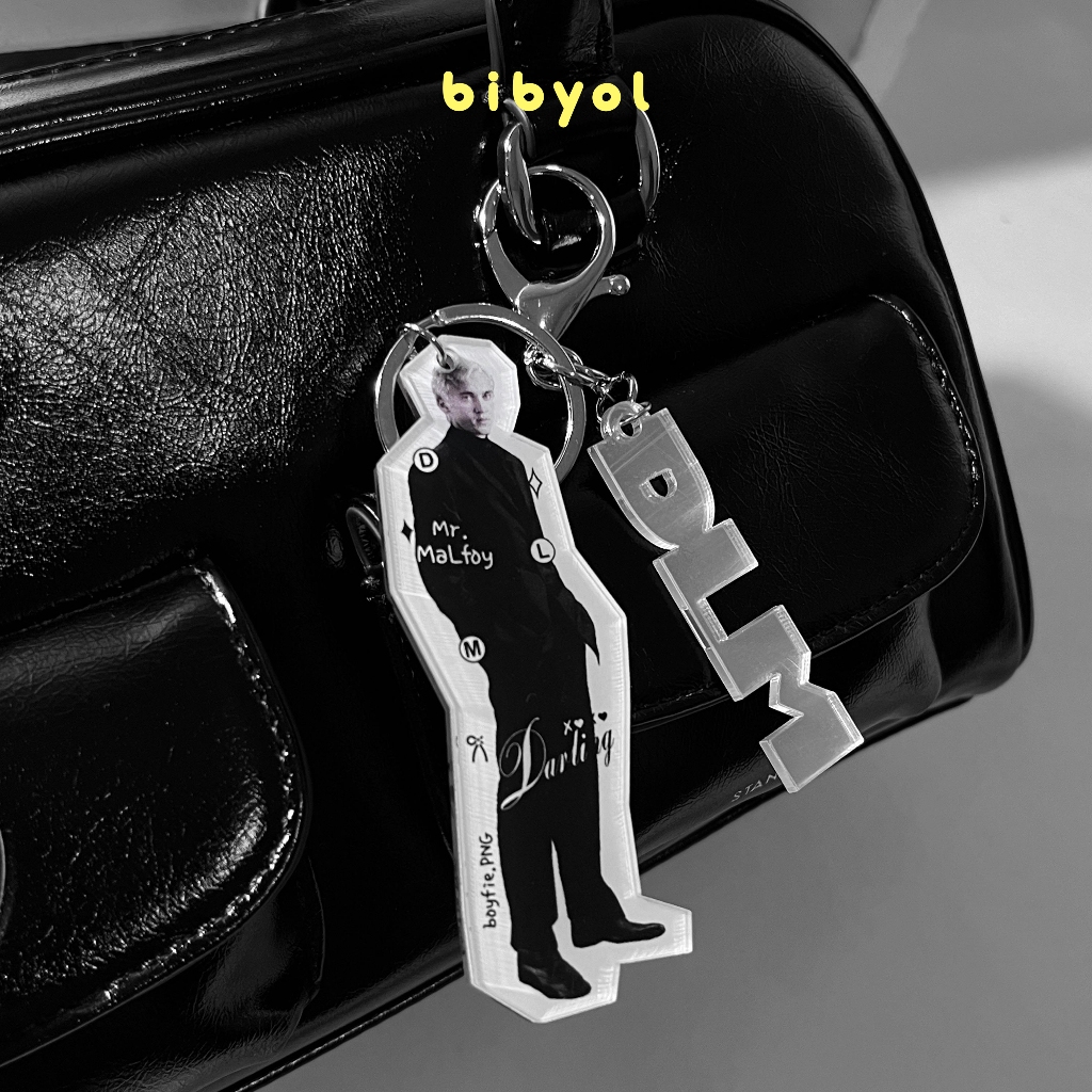 HARRY POTTER DRACO MALFOY ACRYLIC KEYCHAIN FANMERCH UNOFFICIAL BY BIBYOL