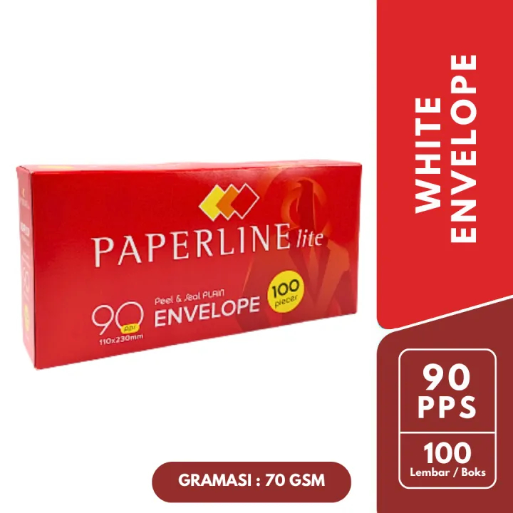 

Amplop Putih Polos PPL EV 90 PPS Lite Paperline 110 x 230 mm 70 Gsm