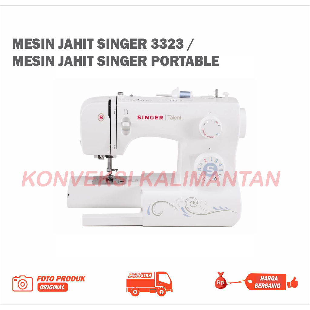MESIN JAHIT SINGER PORTABLE 3323