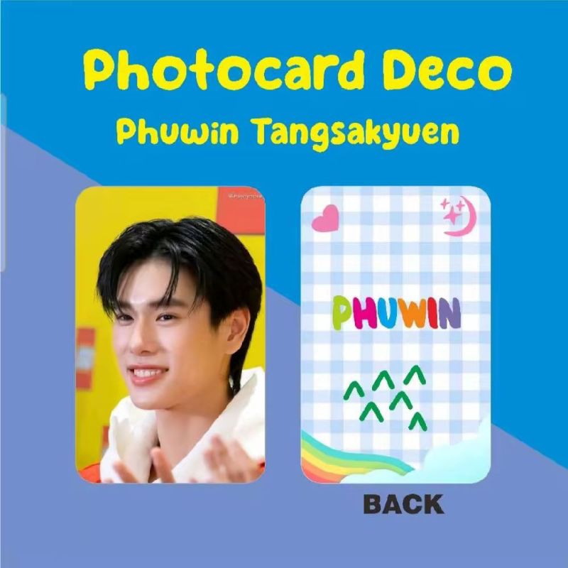 photocard phuwin tangsakyuen laminasi glossy / free innersleeve