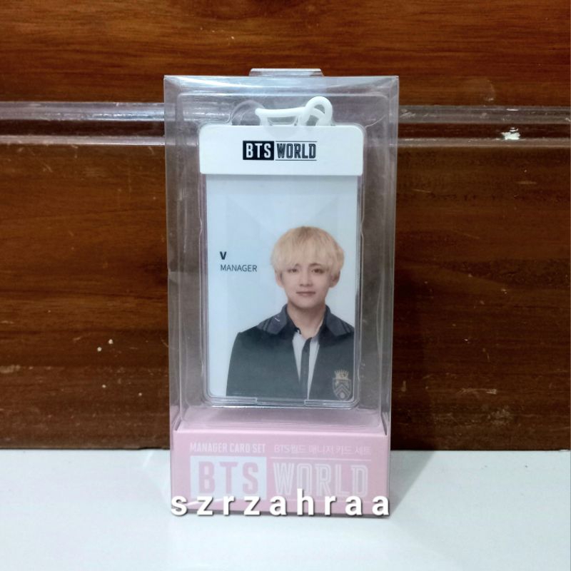BTS WORLD TAEHYUNG MANAGER CARD SET V