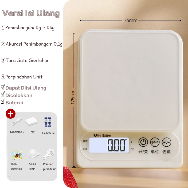 Timbangan Dapur Timbangan Elektronik Timbangan Elektronik Rumah Tangga Timbangan Presisi Tinggi
