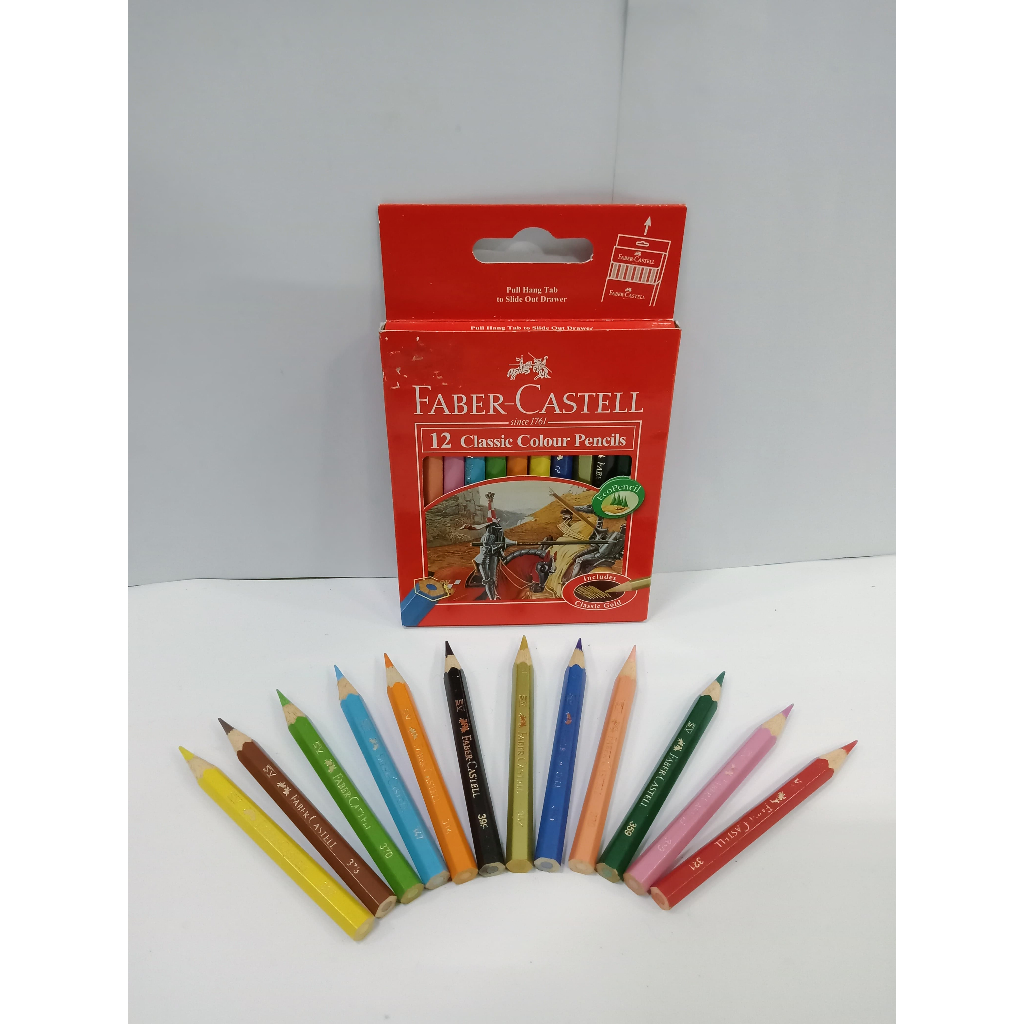 

FABER CASTEL PENSIL WARNA 12'S PENDEK