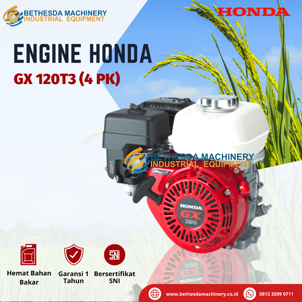 Mesin Serbaguna Honda GX 120 T3 Mesin Penggerak Bensin
