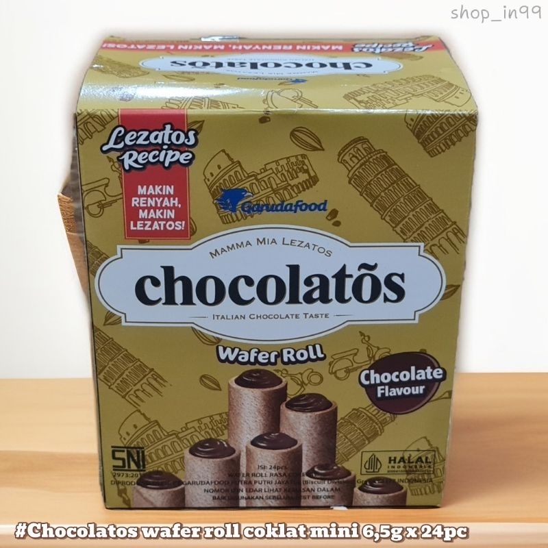 

Chocolatos wafer roll box 6,5g x 24pc
