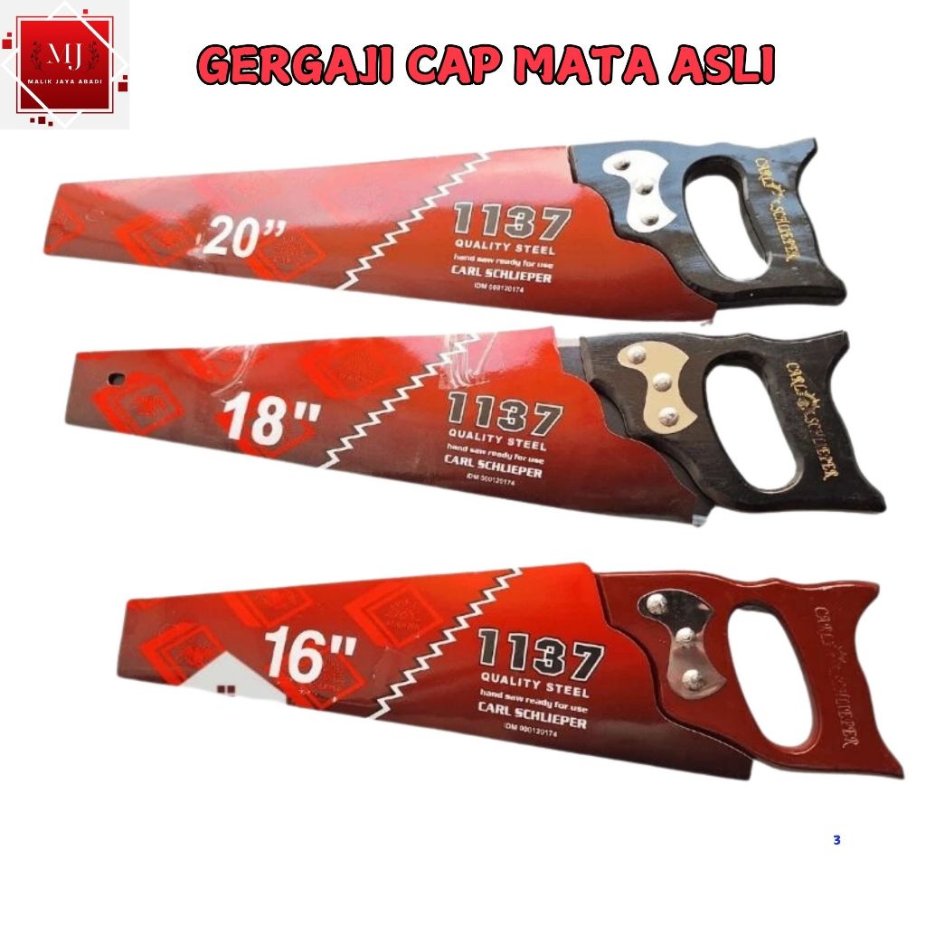 Carl Schieber Gergaji Cap Mata Asli 20" dan 18"" GERGAJI KAYU CAP MATA CARL SCHLIEPER GERMANY