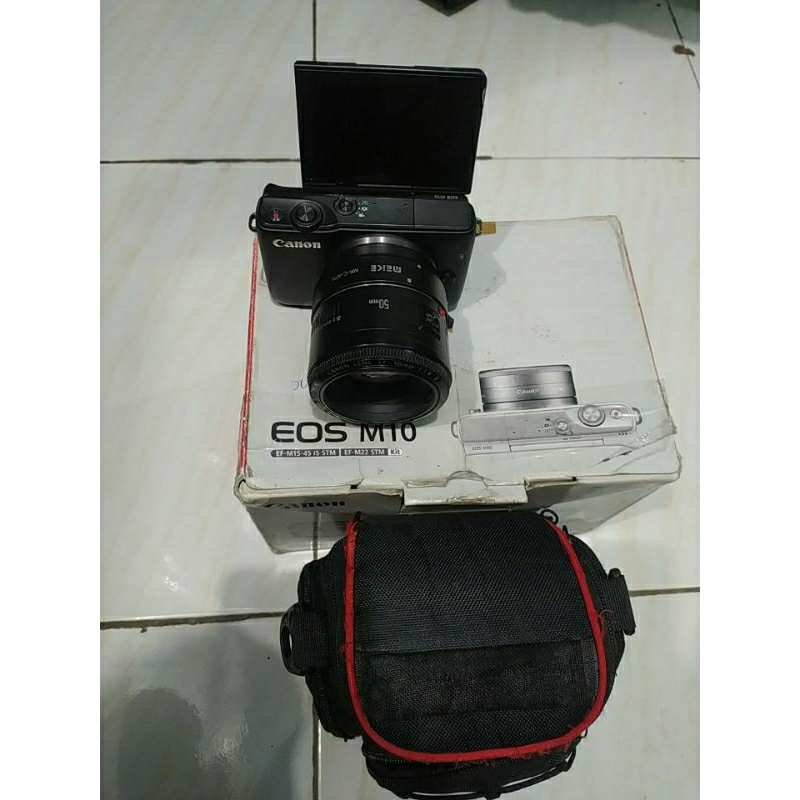 Canon M10 plus lensa fix Canon