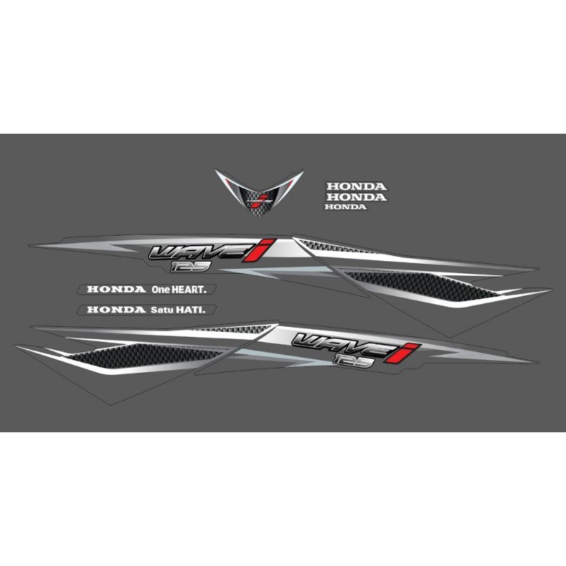 STRIPING TRANSPARAN SUPRA X 125 WAVE 125i