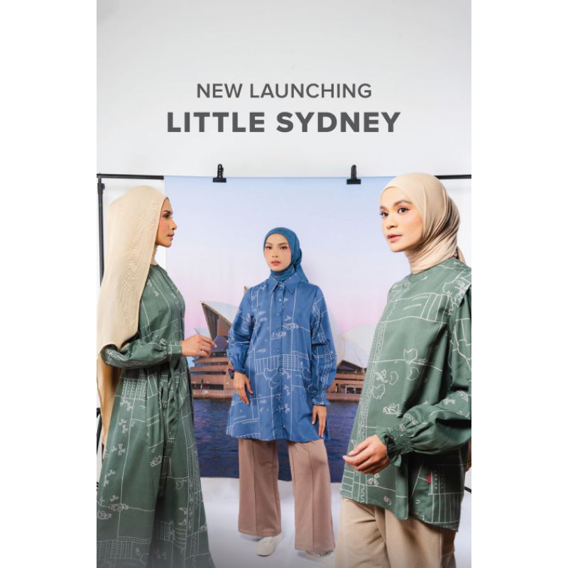 Dauky L Dress Little Sydney Elzatta Gamis Tali Motif Print Cotton