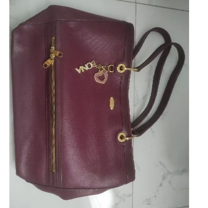 [PRELOVED] Bonia Tote Handbag Tas Tangan Wanita Kulit Tote Bag Bonia