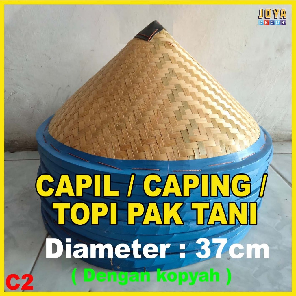 CAPIL PAK TANI / CAPING TOPI PETANI / CAPIL TANI DIAMETER 37CM / KODE GAMBAR C2