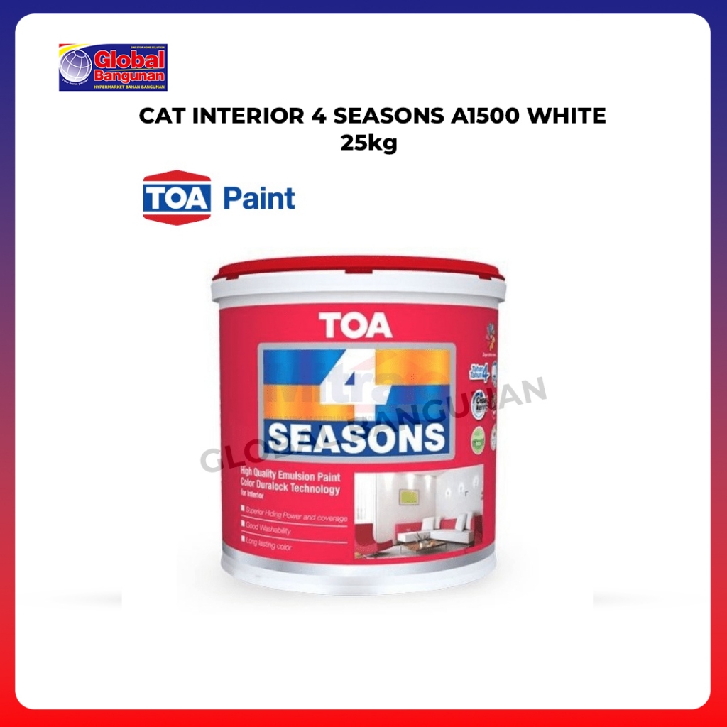CAT INT 4 SEASONS A1500 WHITE 25kg - TOA
