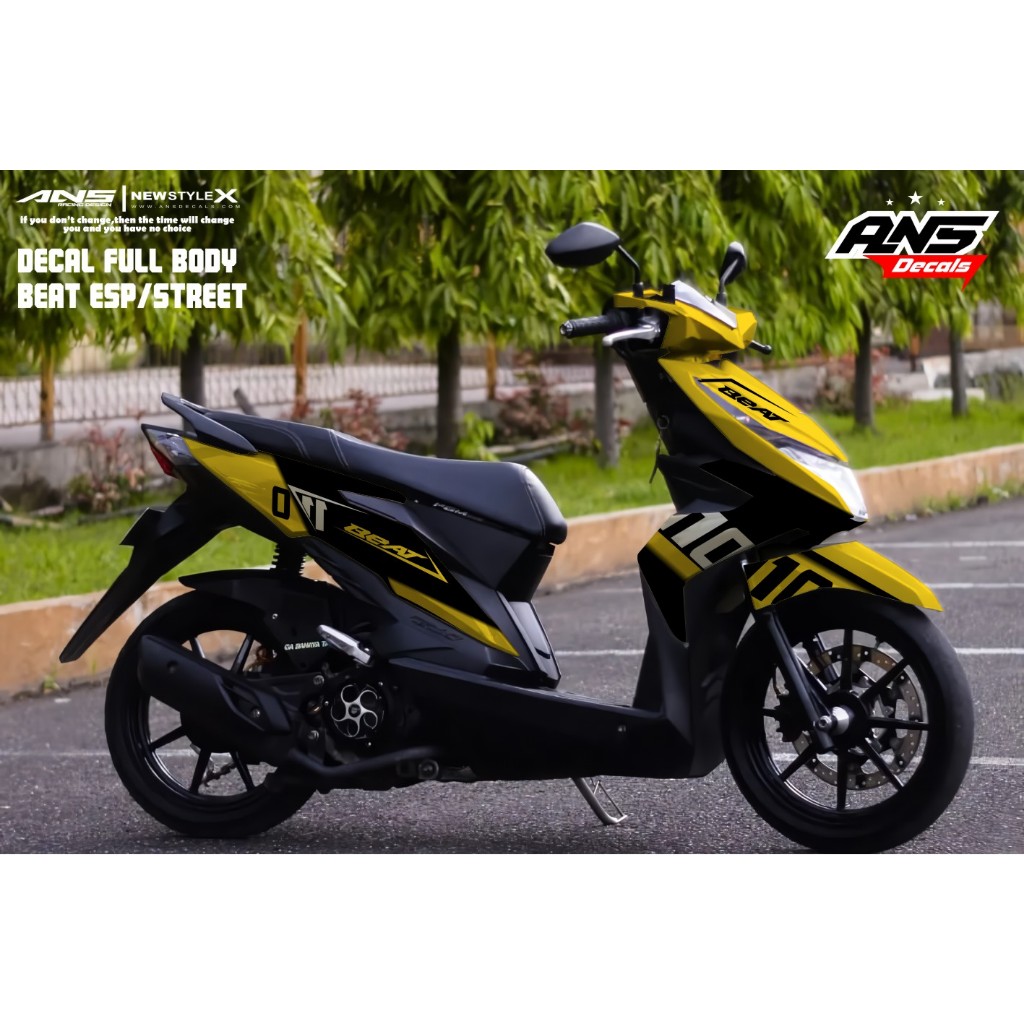Decal Stiker Full Body Honda Beat Esp Street 2017 2018 2019 Variasi Sticker Stiker Honda Beat