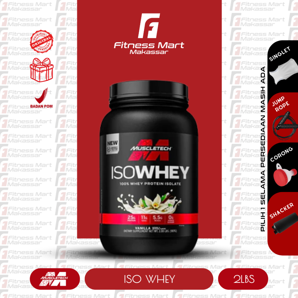Muscletech Iso Whey 100% Whey Protein Isolate 2 Lbs