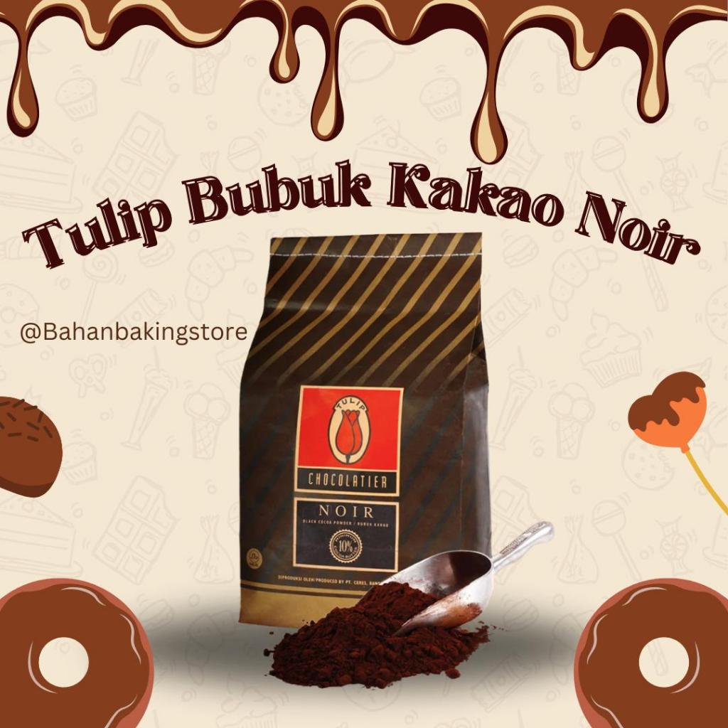 

Tulip Chocolatier Noir Hitam Cocoa Pure Kakao Bubuk Coklat Bubuk 2.5 KG