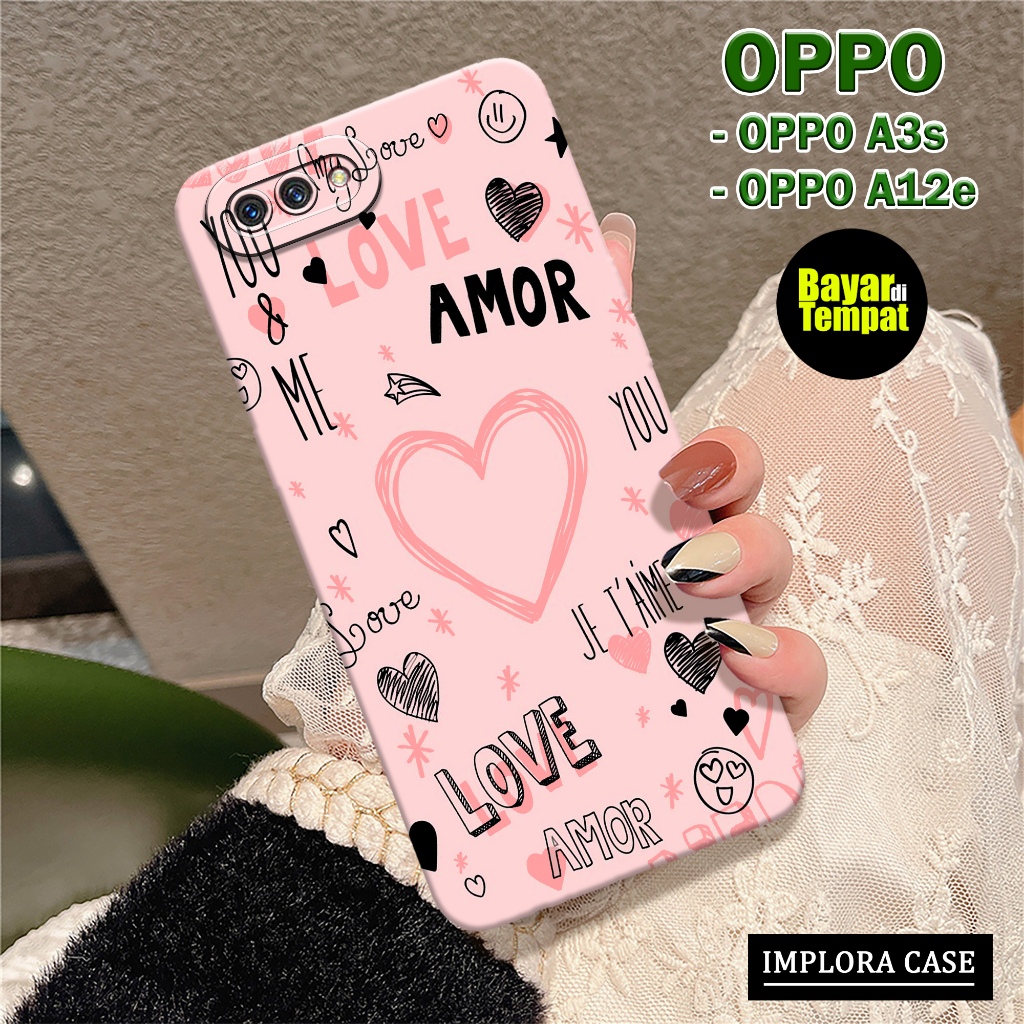 Case Oppo A3s / A12e Motif Aesthetic IMPLORA CASE Casing Oppo A3s / A12e Softcase Hp Oppo A3s / A12e