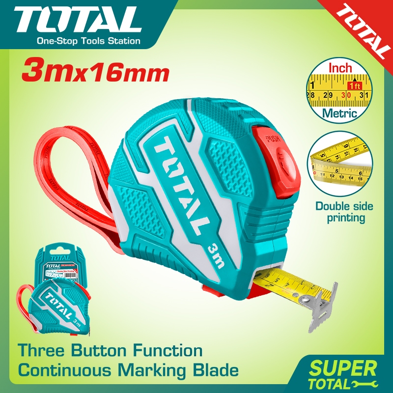 【TOTAL】Meteran/Steel Measuring Tape TMT126231