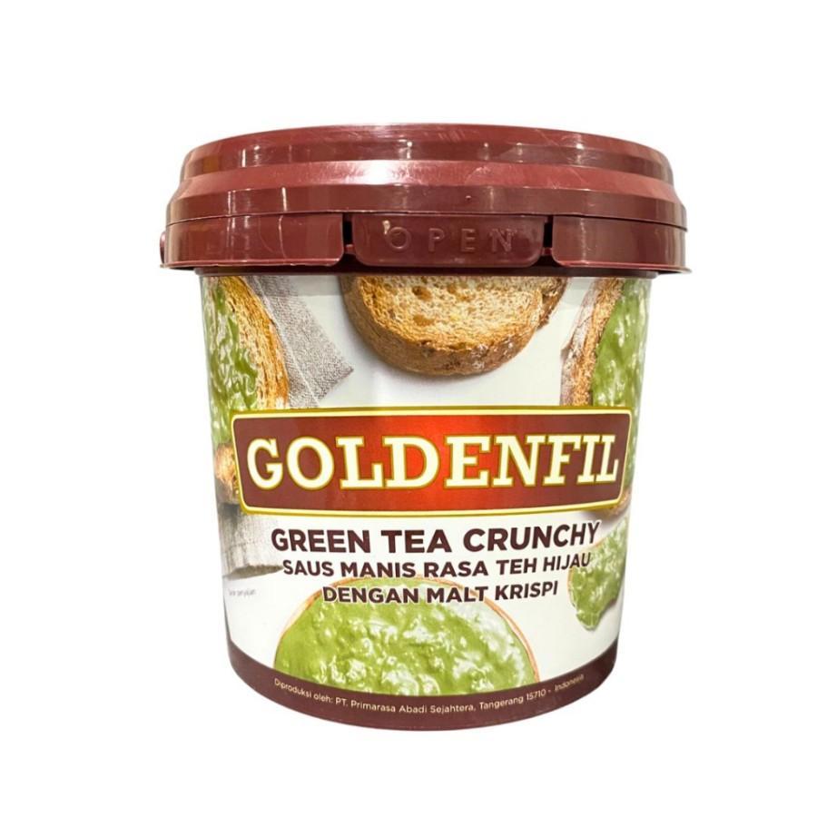 

Goldenfil Green Tea Crunchy 1 Kg / Spread Selai Olesan Renyah Greentea 1 Kg