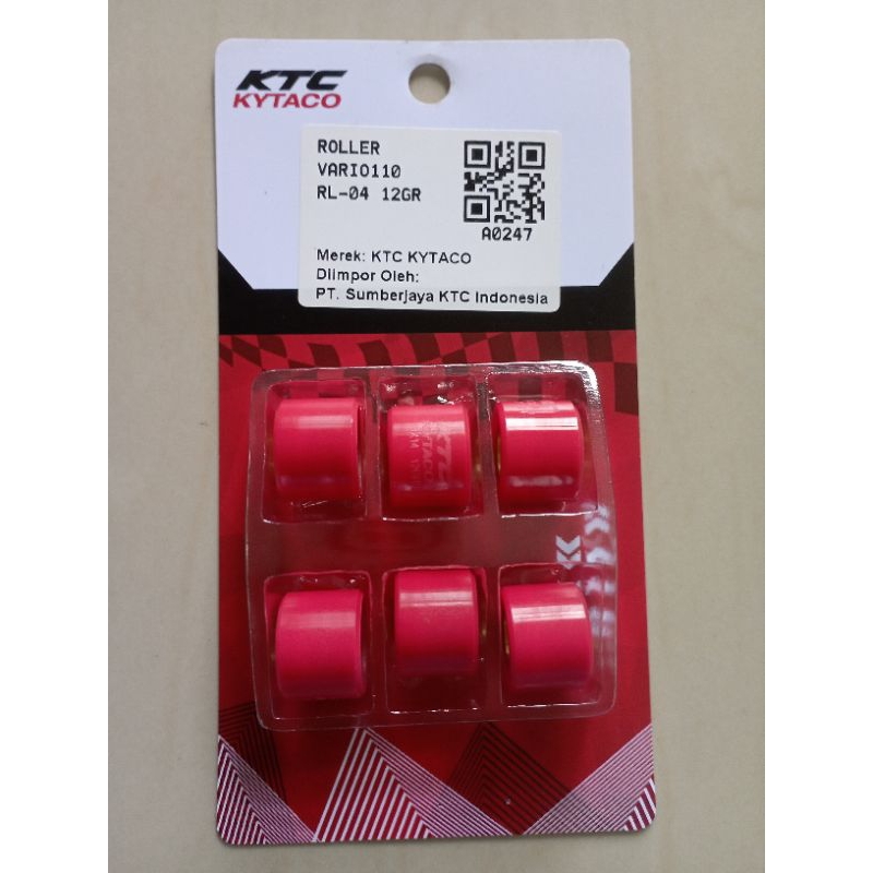 Roller 12 gram Vario110 Beat Scoopy KTC