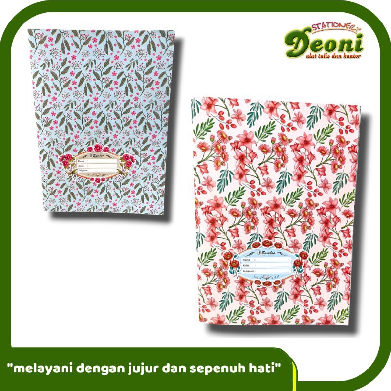 

Bamboo Sampul Buku Tulis Boxy B5 Flower Korea 20 Lembar 089