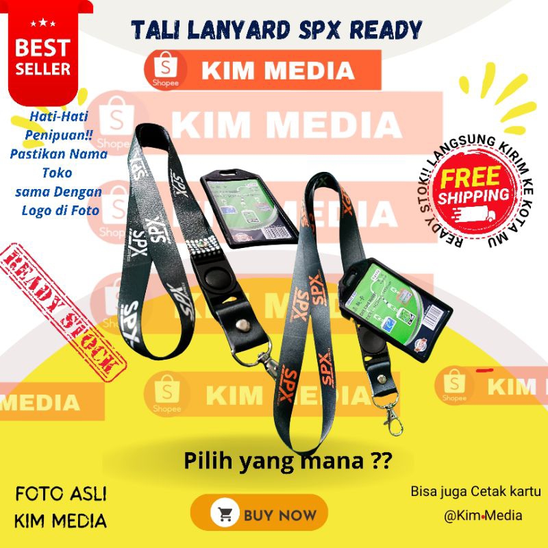 

READI STOK LANYARD SPX Tali idcacrd SPX GROSIR ANTI LUNTUR